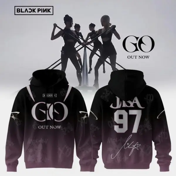 Lisa x Blackpink Go Out Now 2026 Hoodie Blackpink Album Era Pullover Gift For Fans