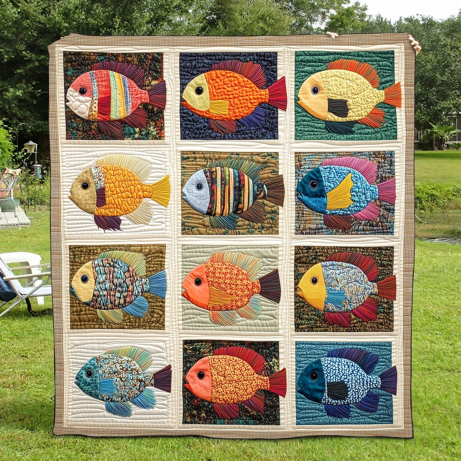 Little Catcher Quilted Blanket Bedroom Xmas Decor Christmas Gifts For People Who Loves Sea Turtle