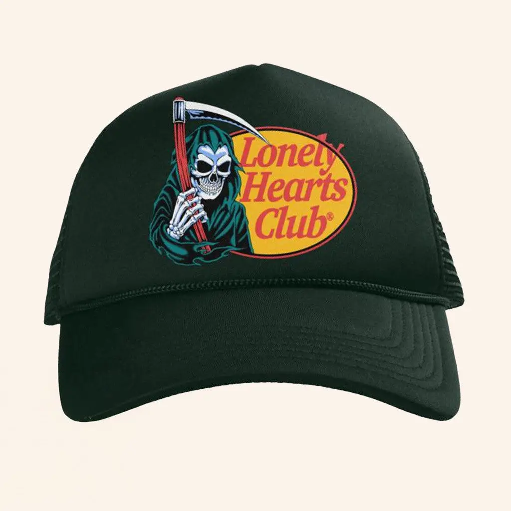 Lonely Hearts Club Merch The Reaper Trucker Hat Best Gifts For Him -WearandDecor