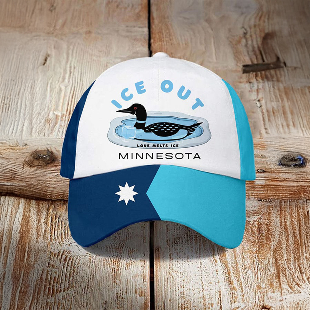 Loon Art ICE Out Minnesota Hat Alex Pretti Kicking Ice Car Anti ICE Merchandise Loon Art ICE Out Minnesota Hat Alex Pretti Kicking Ice Car Anti ICE Merchandise - Image 1