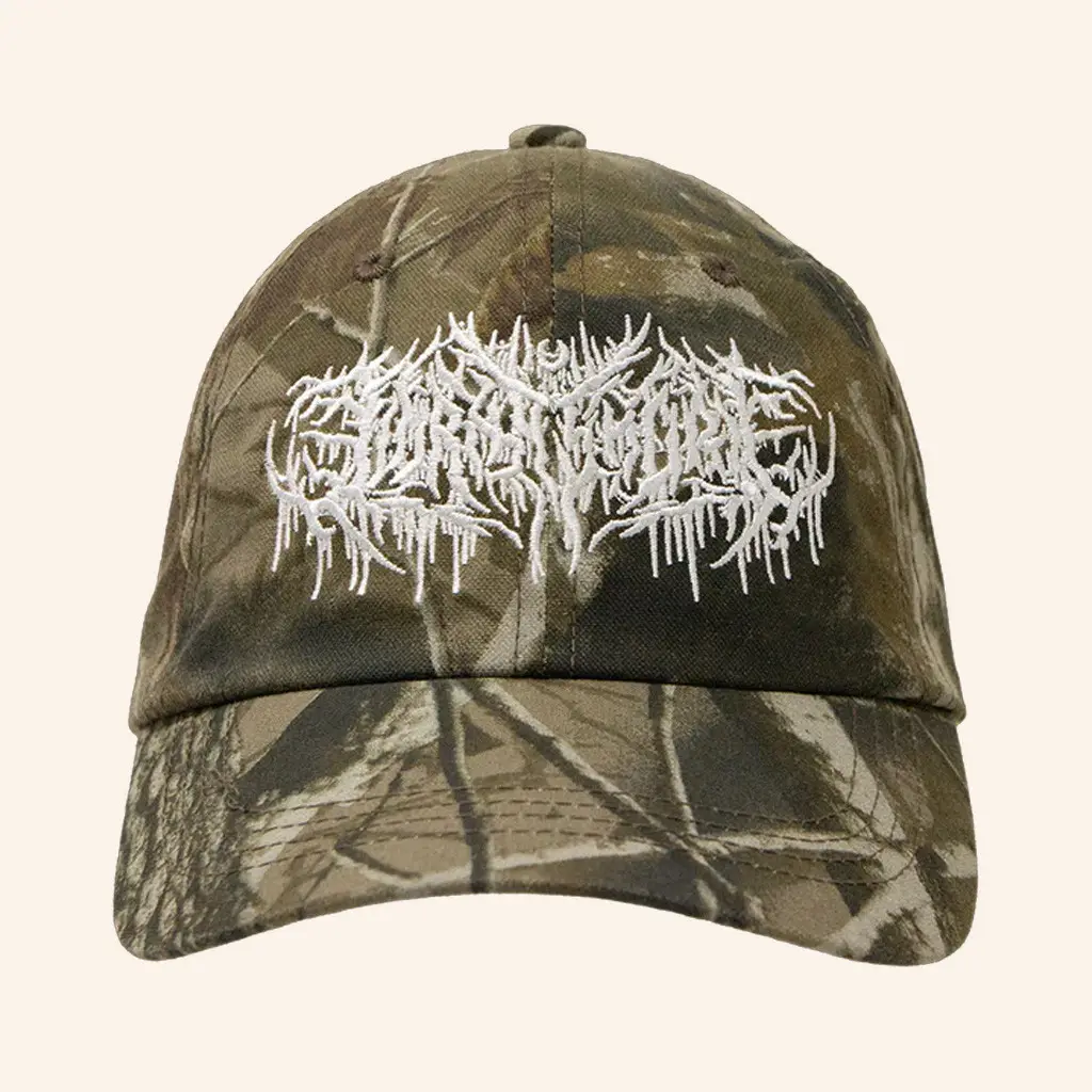Lorna Shore Merch Iftefwm 2025 Tour Hat Lorna Shore Drip Logo Camo Hat Embroidered Fans Gifts - Wear&Decor