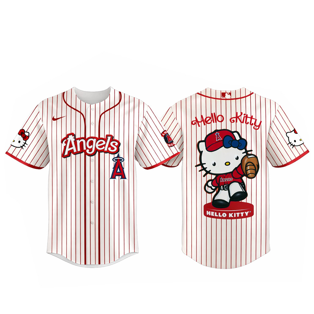 Los Angeles Angels Major League Baseball 2026 Hello Kitty Baseball Jersey