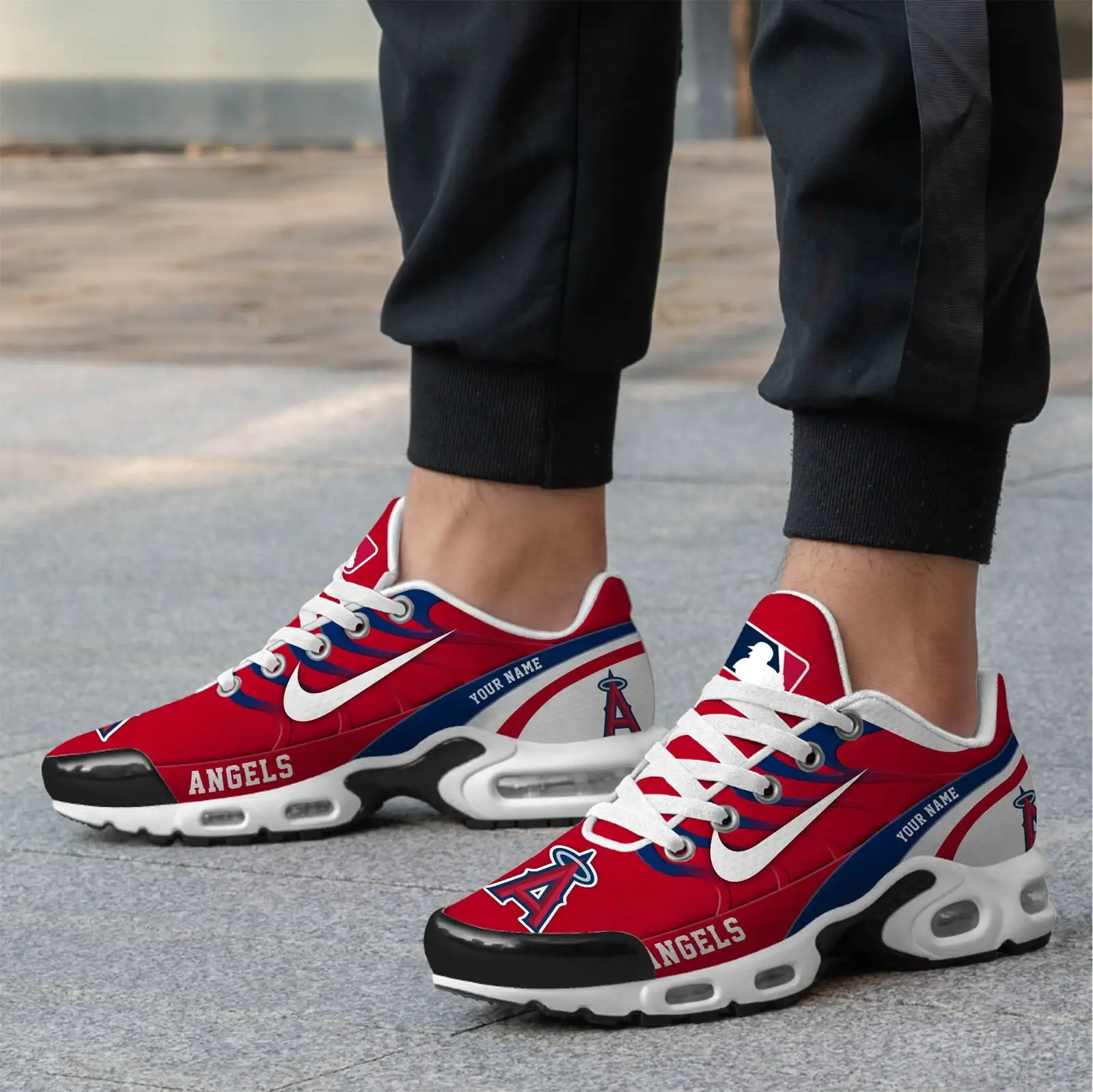 Los Angeles Angels Personalized Air Max Shoes Td 300525