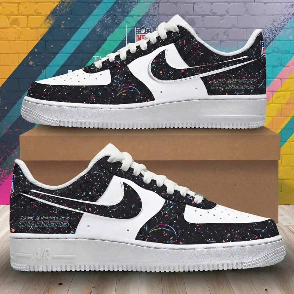 Los Angeles Chargers Crucial Catch 2025 Air Force 1 Shoes Sneakers