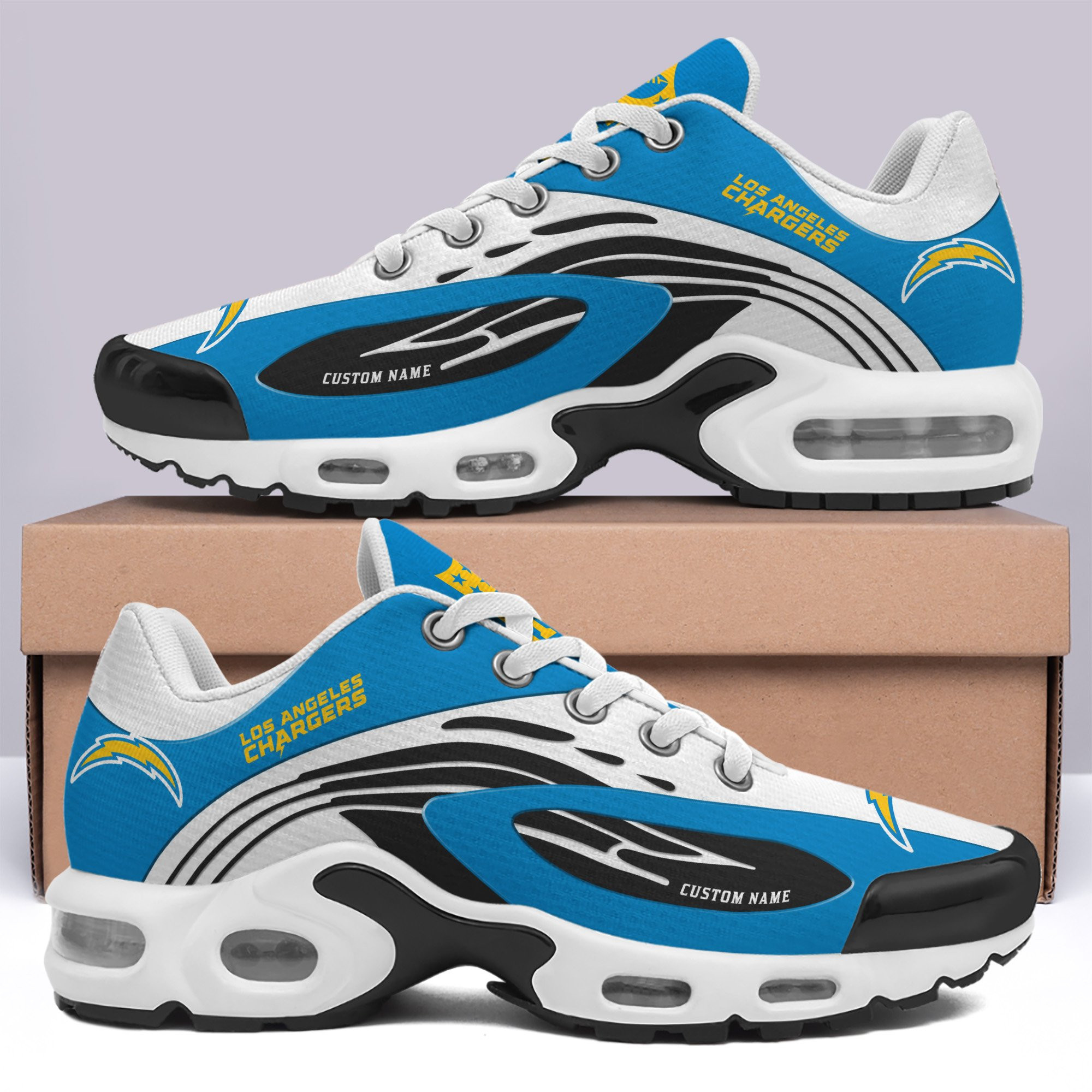 Los Angeles Chargers Shoes 2025 Version Custom Your Name