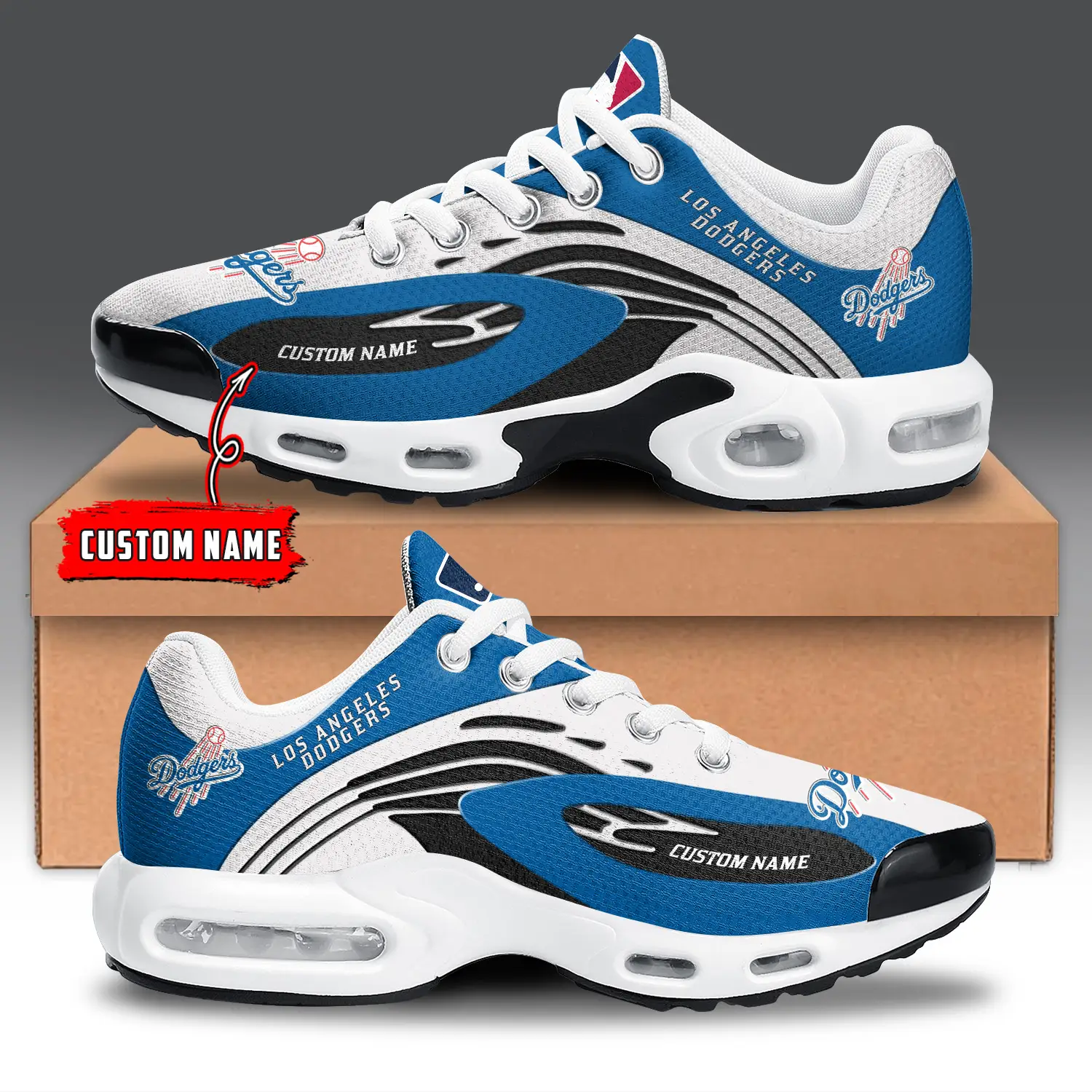 Los Angeles Dodgers Air Max Plus Shoes Sneakers For Men And Women Los Angeles Dodgers Air Max Plus Shoes Sneakers For Men And Women - Image 1