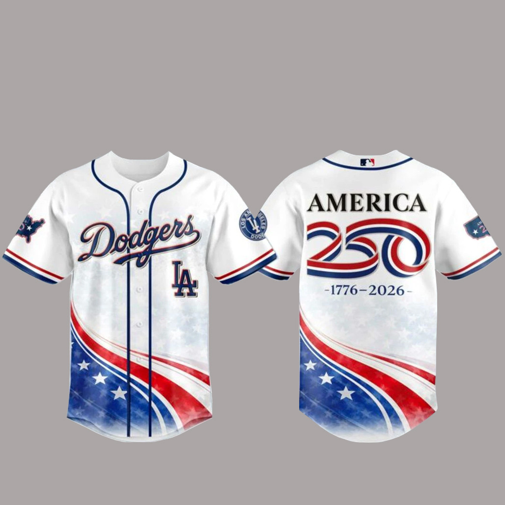 Los Angeles Dodgers America 250th Anniversary Baseball Jersey