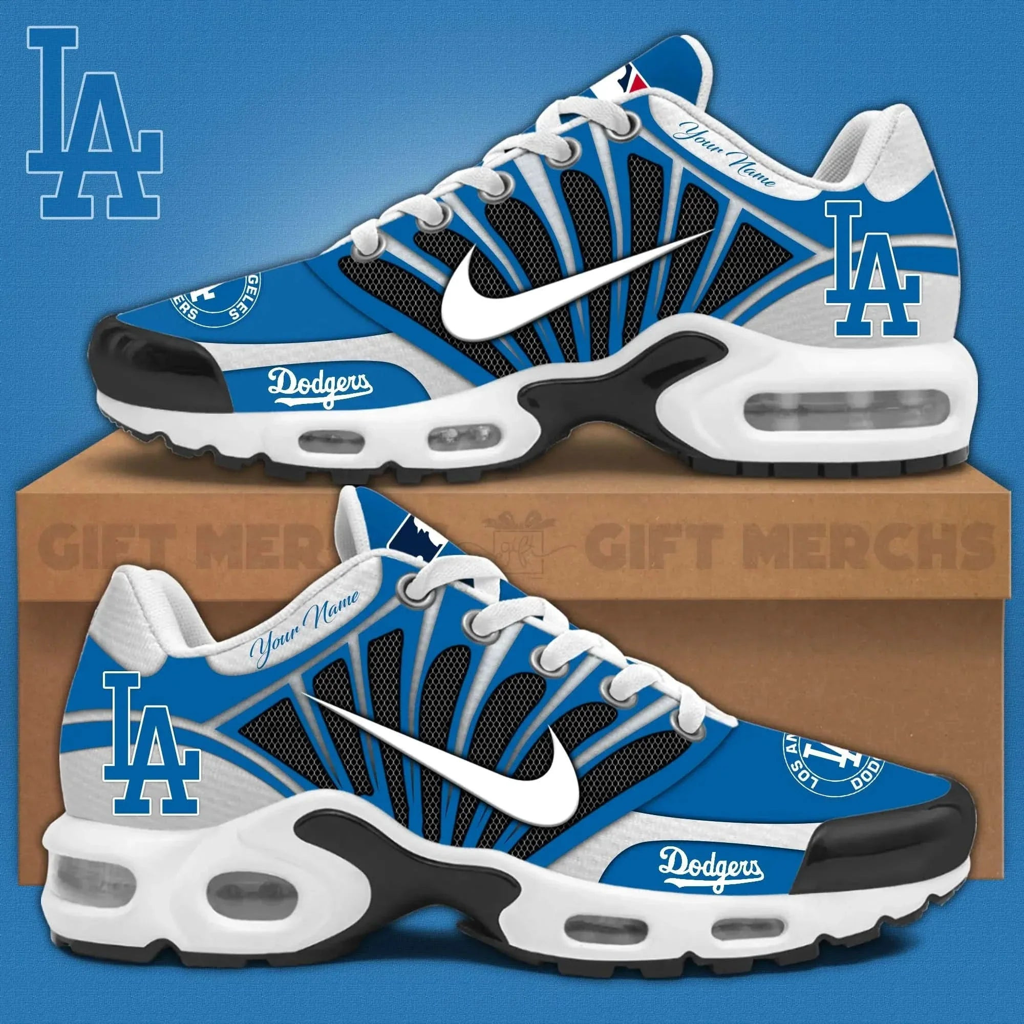Los Angeles Dodgers Customized Premium Sport Shoes Los Angeles Dodgers Customized Premium Sport Shoes - Image 1