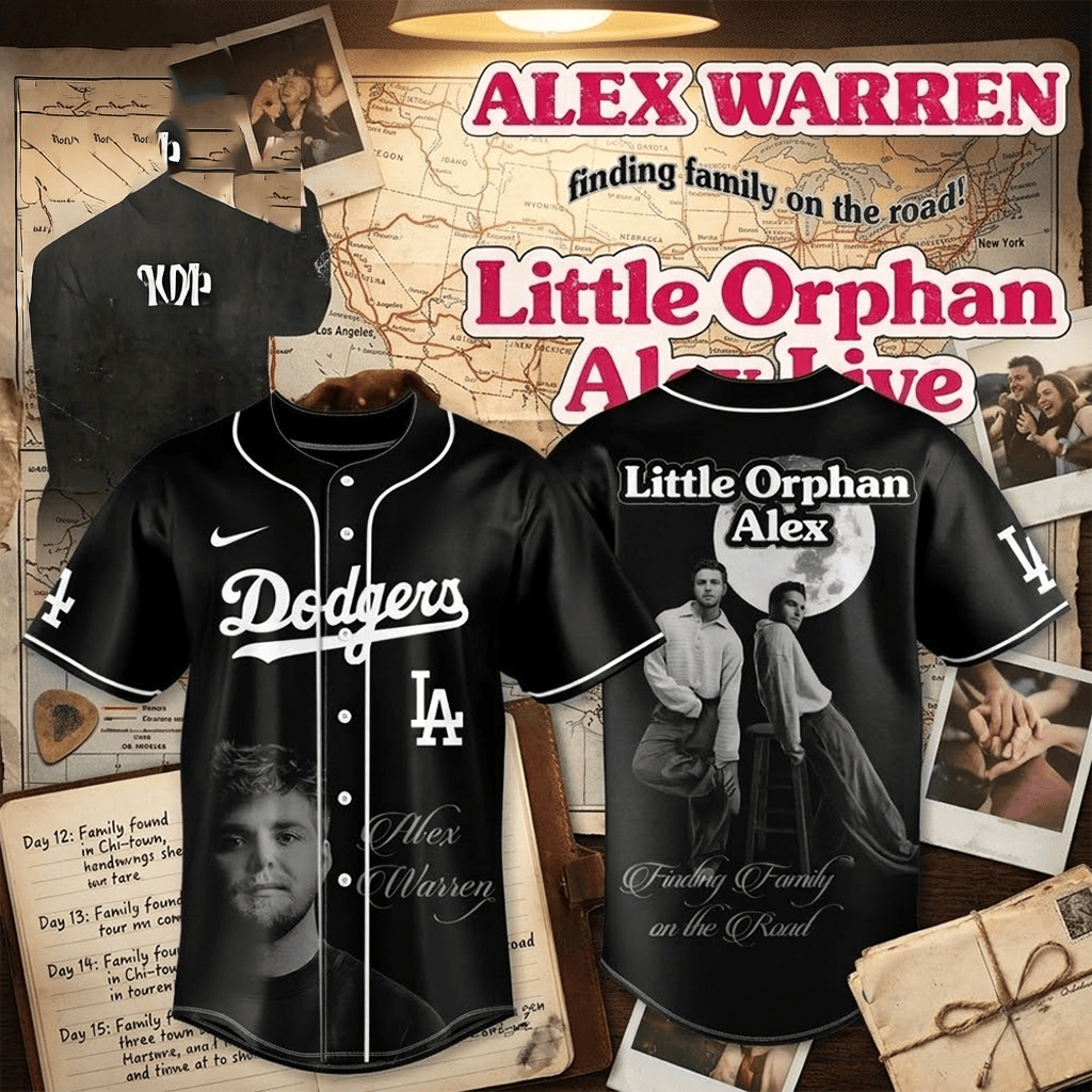 Los Angeles Dodgers Little Orphan Alex Tour 2026 Baseball Jersey Dodgers Merch Fans Gifts