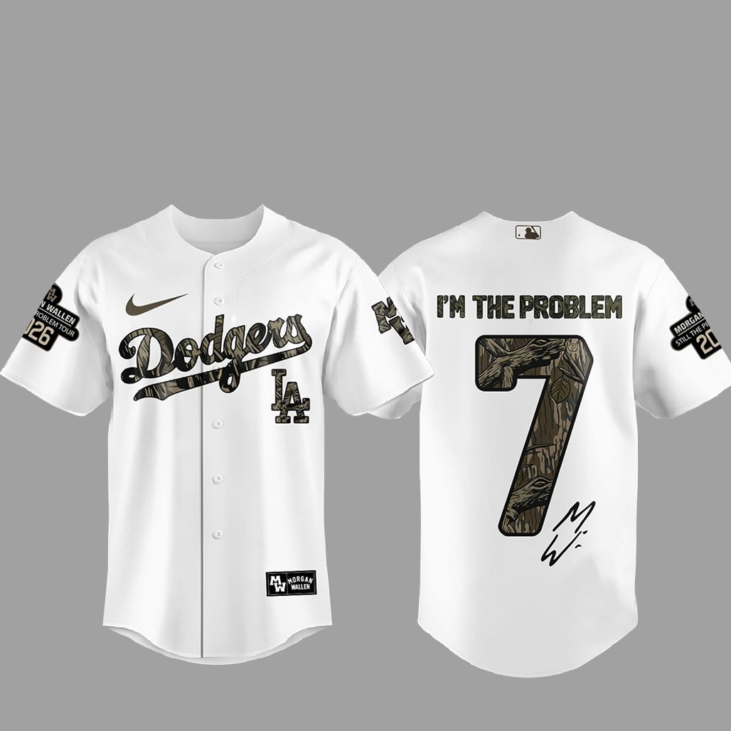 Los Angeles Dodgers Morgan Wallen Still The Problem Tour 2026 Baseball Jersey