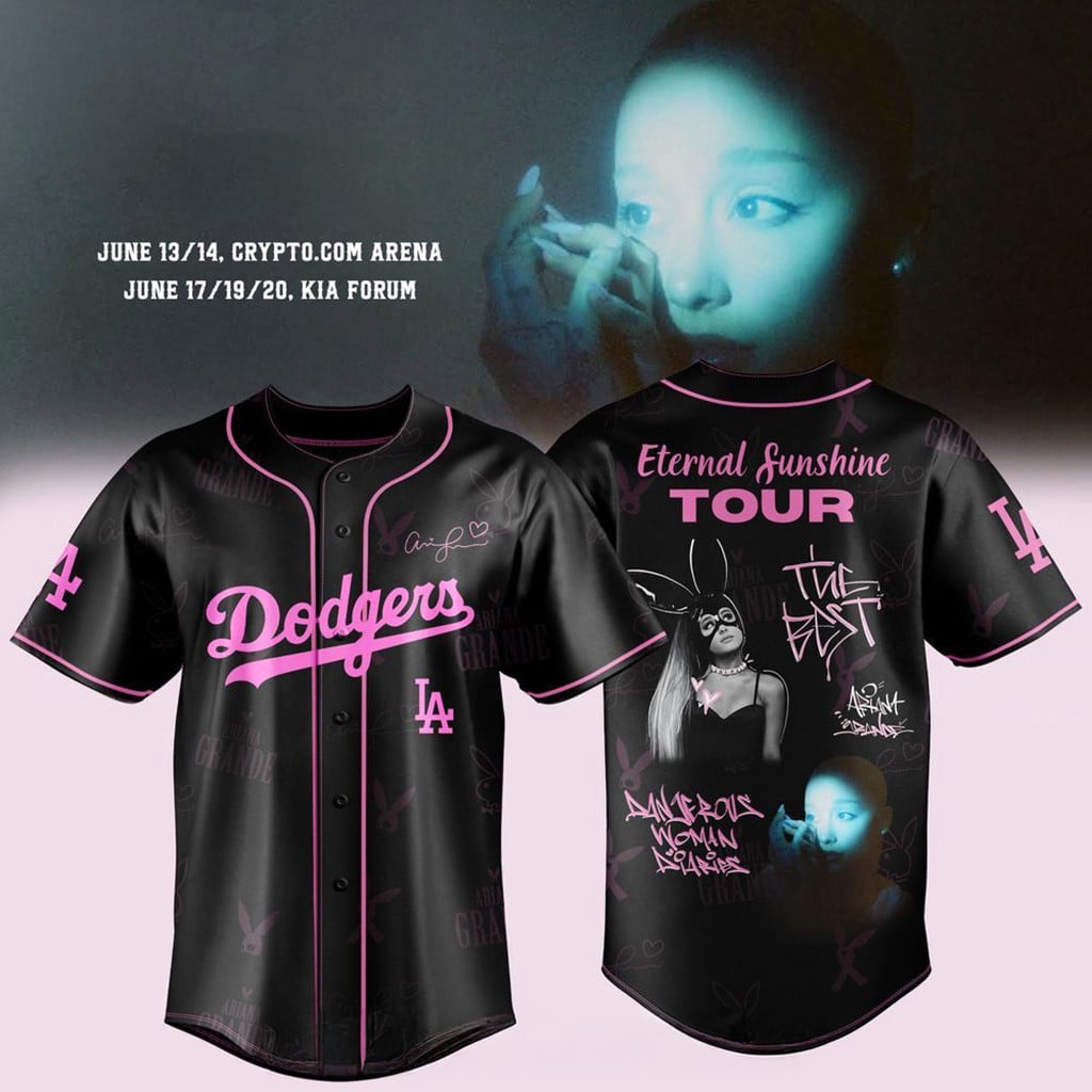 Los Angeles Dodgers X Ariana Grande Eternal Sunshine Tour 2026 Jersey LA Dodgers Merch