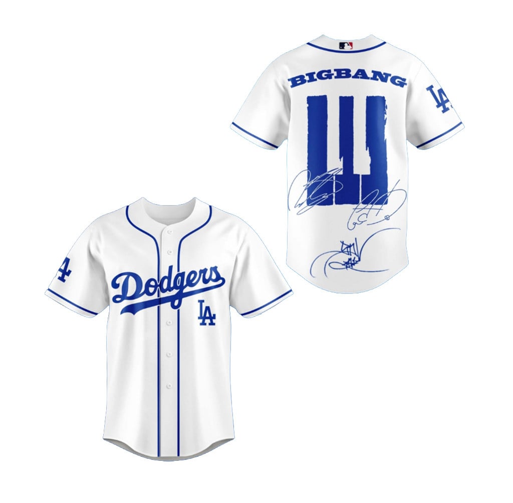 Los Angeles Dodgers X Bigbang 2026 Baseball Jersey Dodgers Merch Gift For Fans