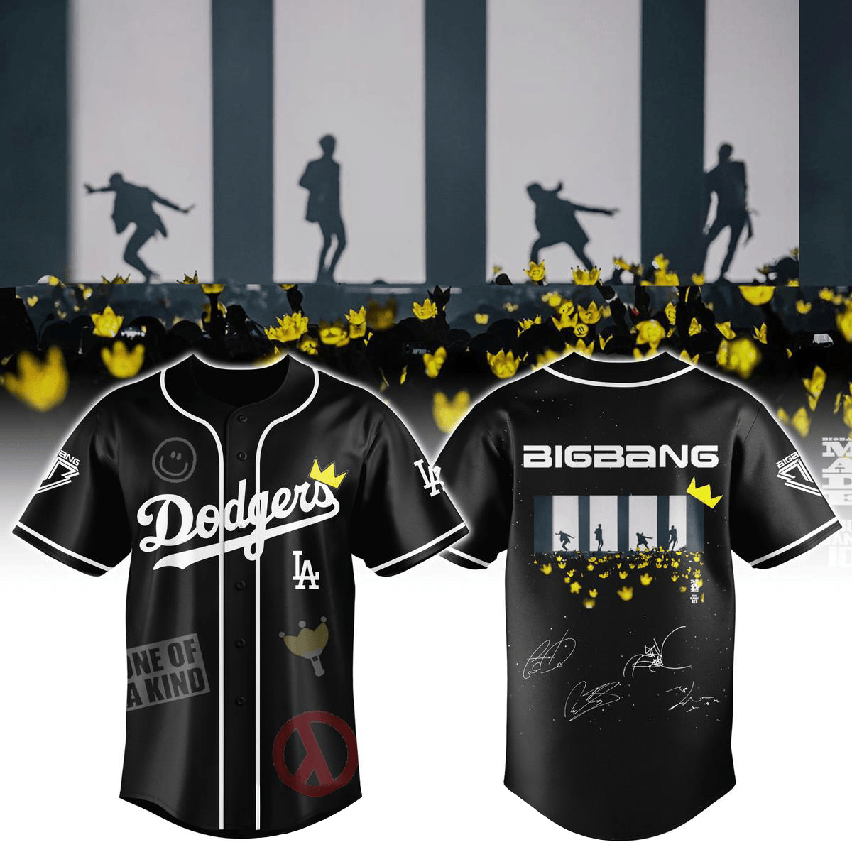 Los Angeles Dodgers x BigBang The World Tour 2026 Jersey Dodgers Merch Gifts For Sisters