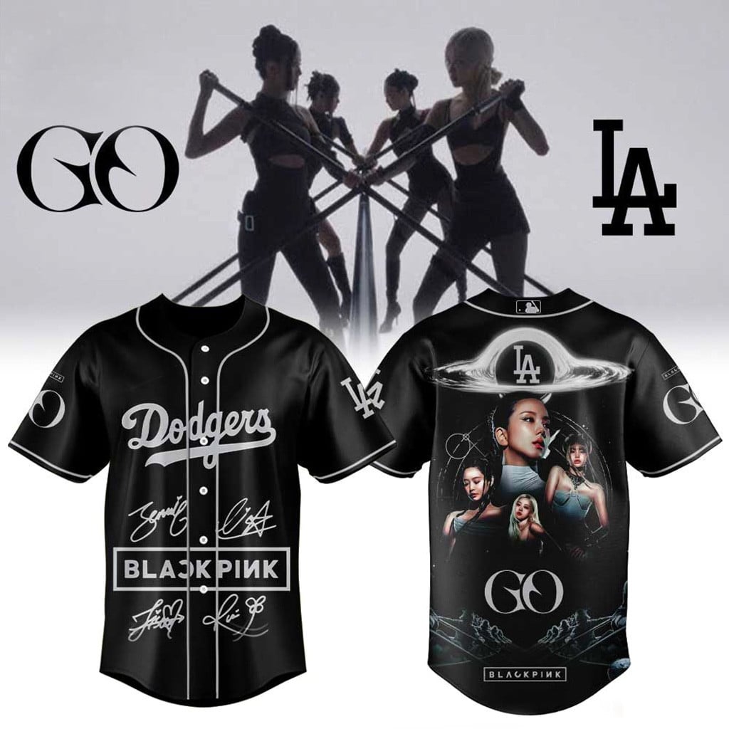 Los Angeles Dodgers X Blackpink GO MV 2026 Jersey LA Dodgers Merch Gifts For Sisters
