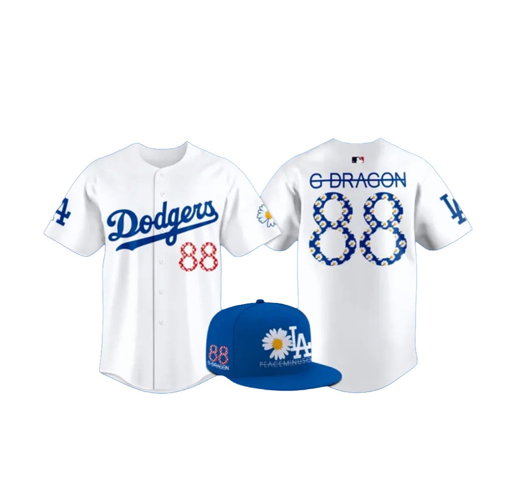 Los Angeles Dodgers X G Dragon 88 Baseball Jersey LA Dodgers Merch Gifts For VIP