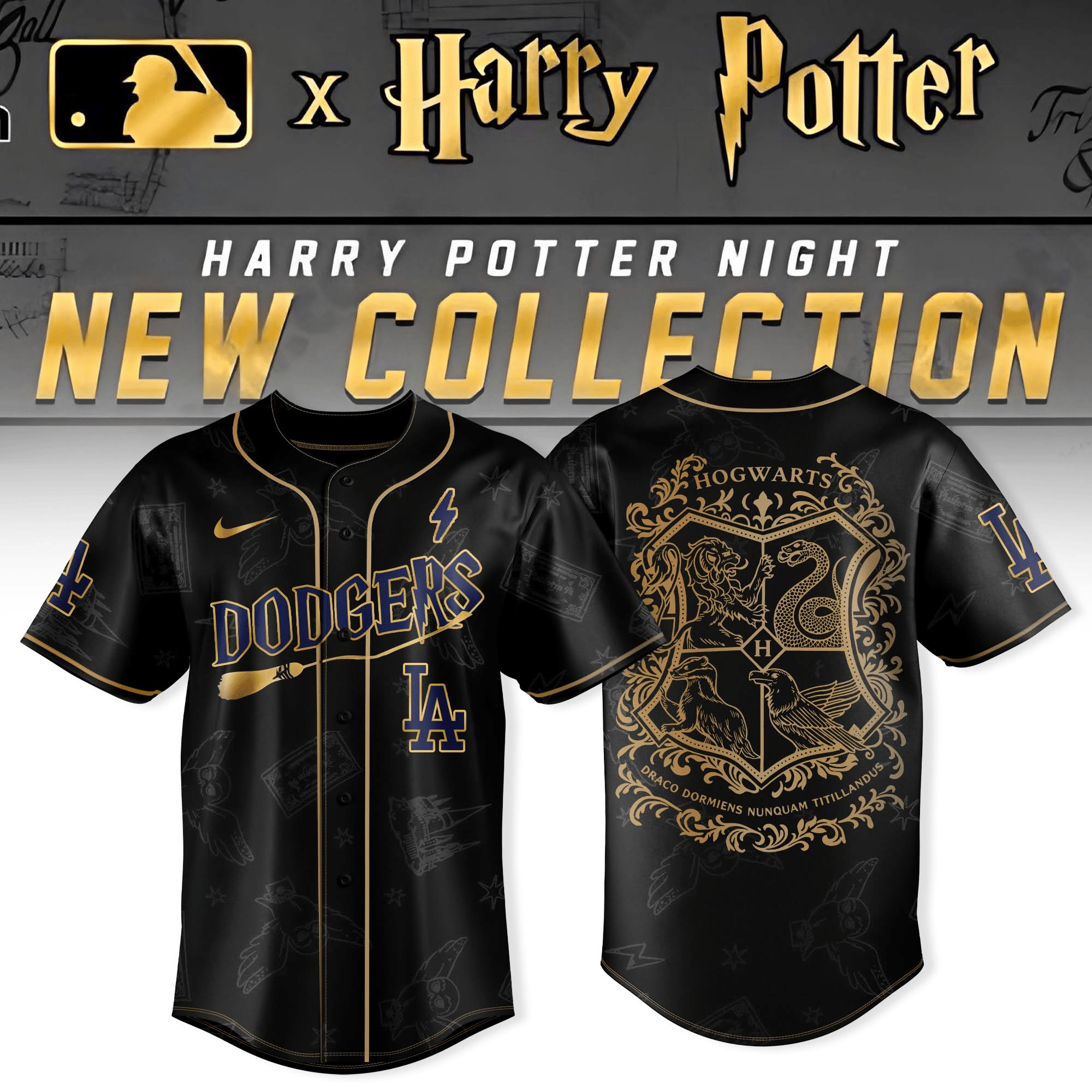 Los Angeles Dodgers x Harry Potter Jersey MLB Merch Gift for Dodgers Fans