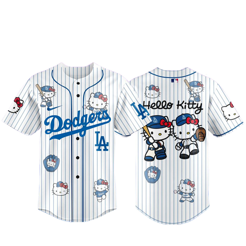 Los Angeles Dodgers x Hello Kitty 2026 Baseball Jersey Los Angeles Dodgers x Hello Kitty 2026 Baseball Jersey - Image 1