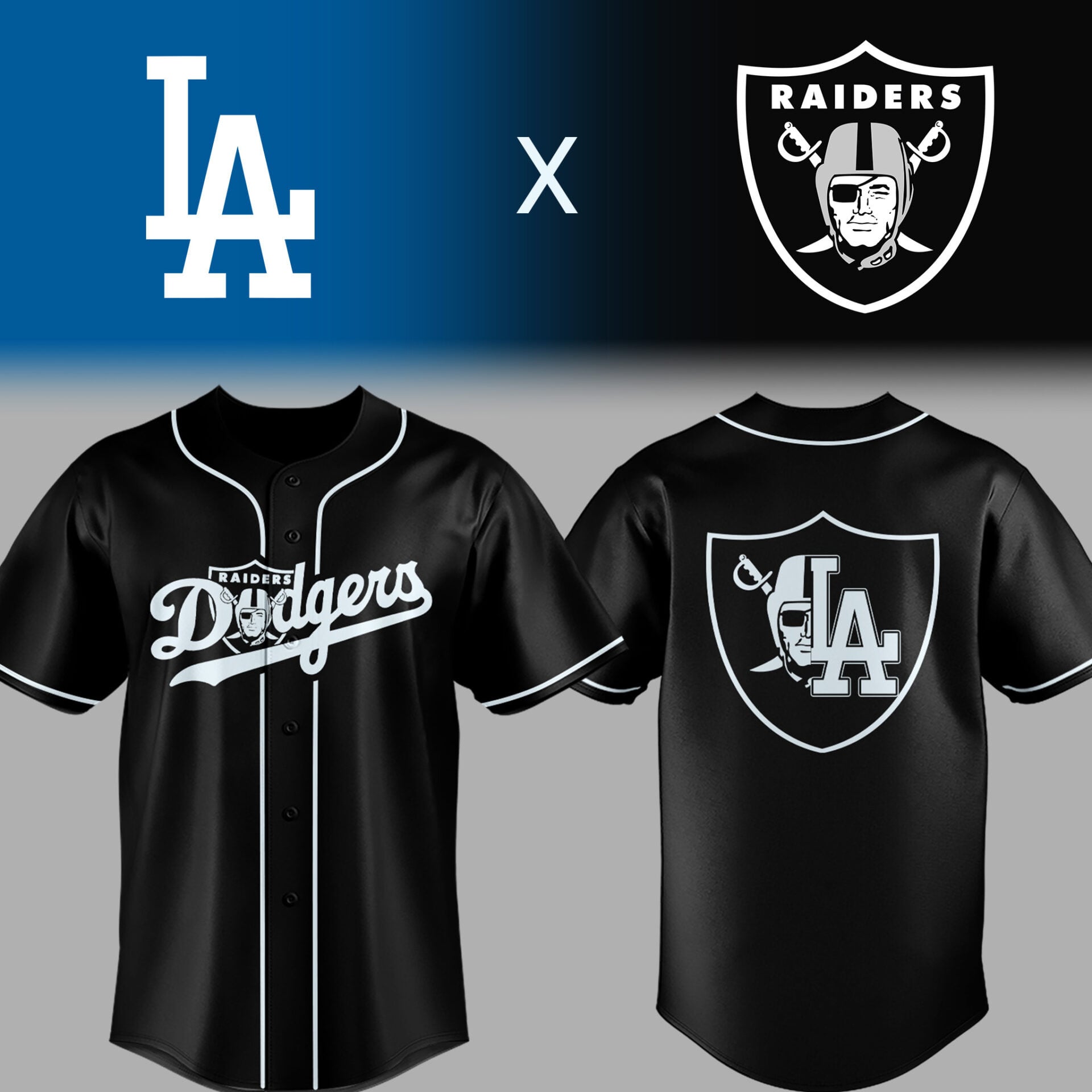 Los Angeles Dodgers X Las Vegas Raiders Jersey 2026 Raiders Dodgers Jersey Fan Merch