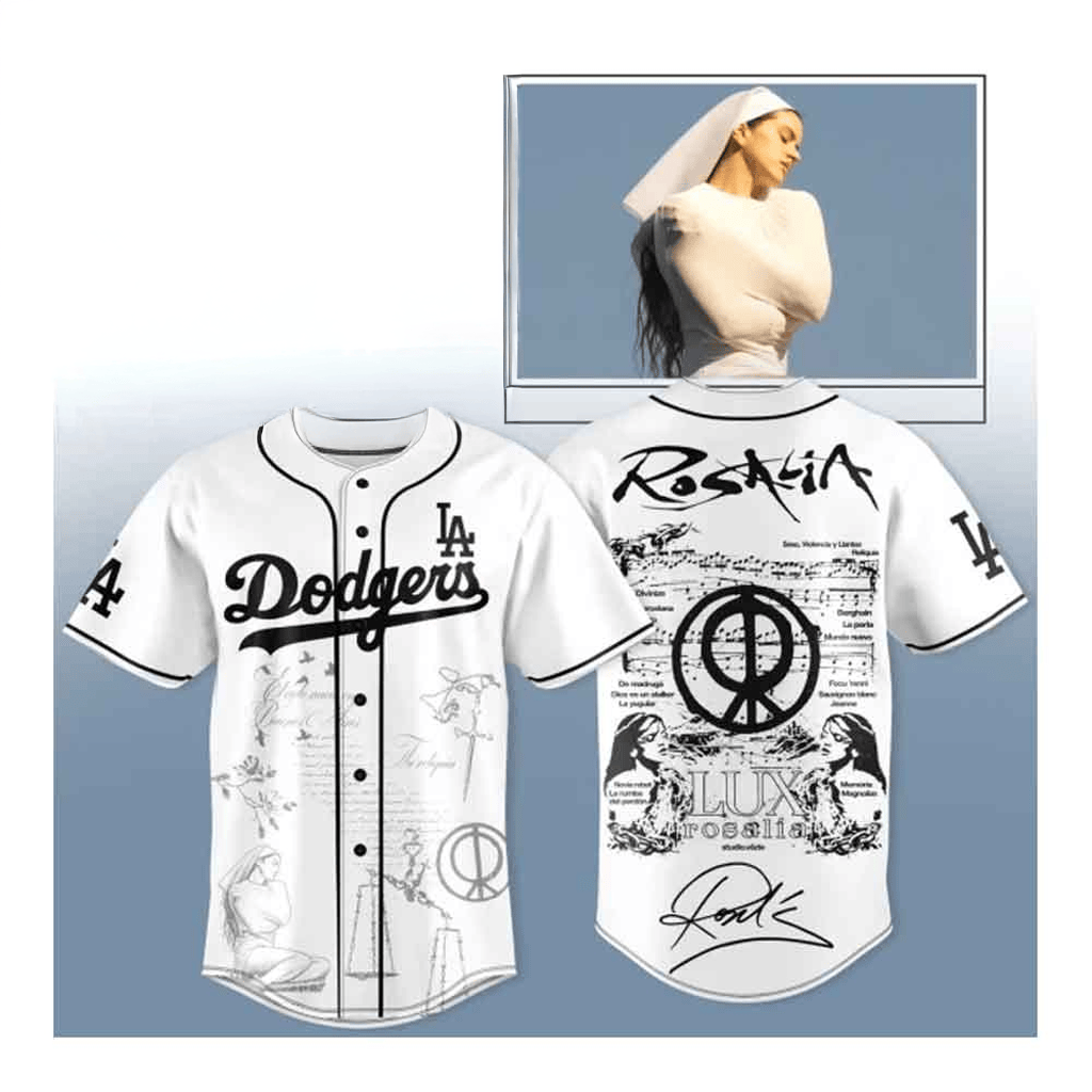 Los Angeles Dodgers X Rosalia Lux Tour 2026 Jersey Dodgers Merch Gifts For Fans
