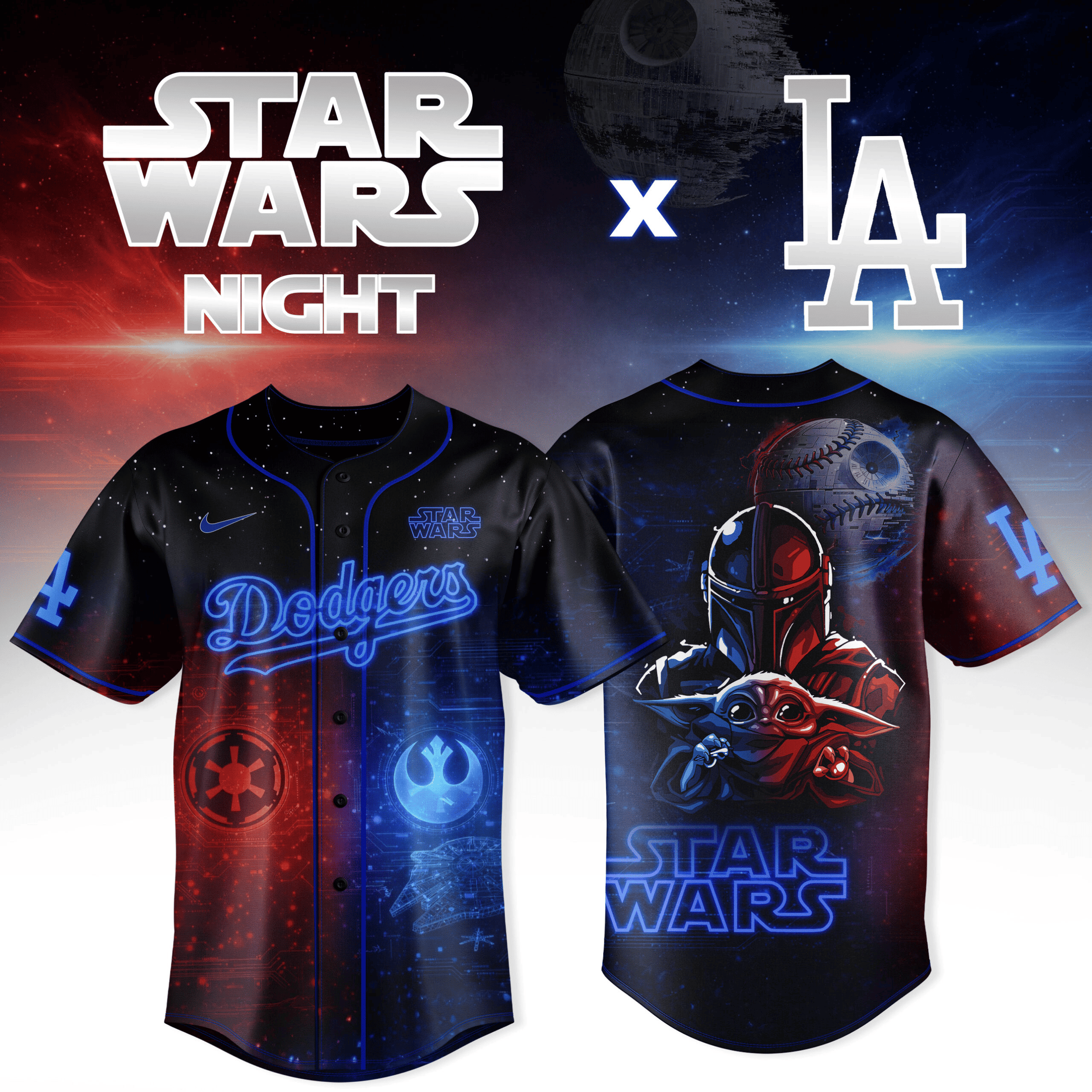 Los Angeles Dodgers x Star Wars Night 2026 Jersey Star Wars Day Merch Gift Los Angeles Dodgers x Star Wars Night 2026 Jersey Star Wars Day Merch Gift - Image 1
