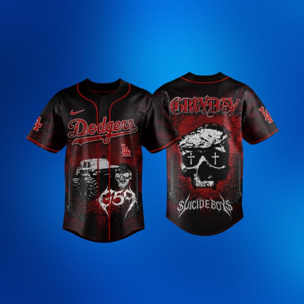 Los Angeles Dodgers X Suicideboys Greyday 2026 Baseball Jersey Dodgers Merch Fan Gifts