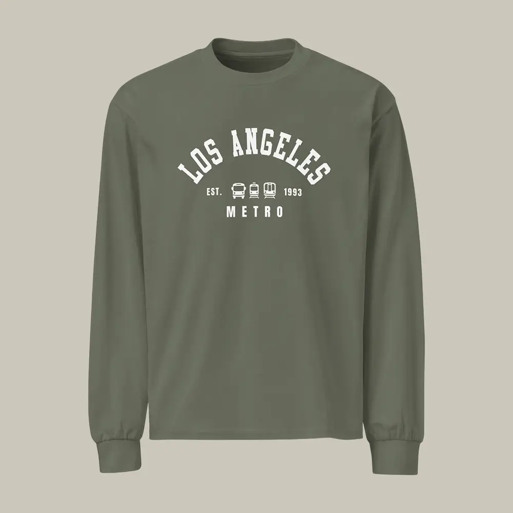 Los Angeles Metro Est 1993 Sweatshirt Los Angeles Metro Past And Present Apaprel Gift For Husband Los Angeles Metro Est 1993 Sweatshirt Los Angeles Metro Past And Present Apaprel Gift For Husband - Image 1