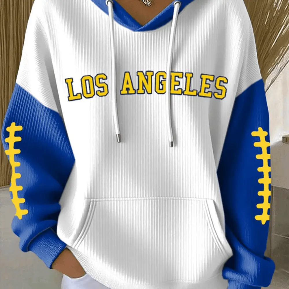 Los Angeles Rams Football Hoodie Game Day Los Angeles Rams Apparel Football Merch