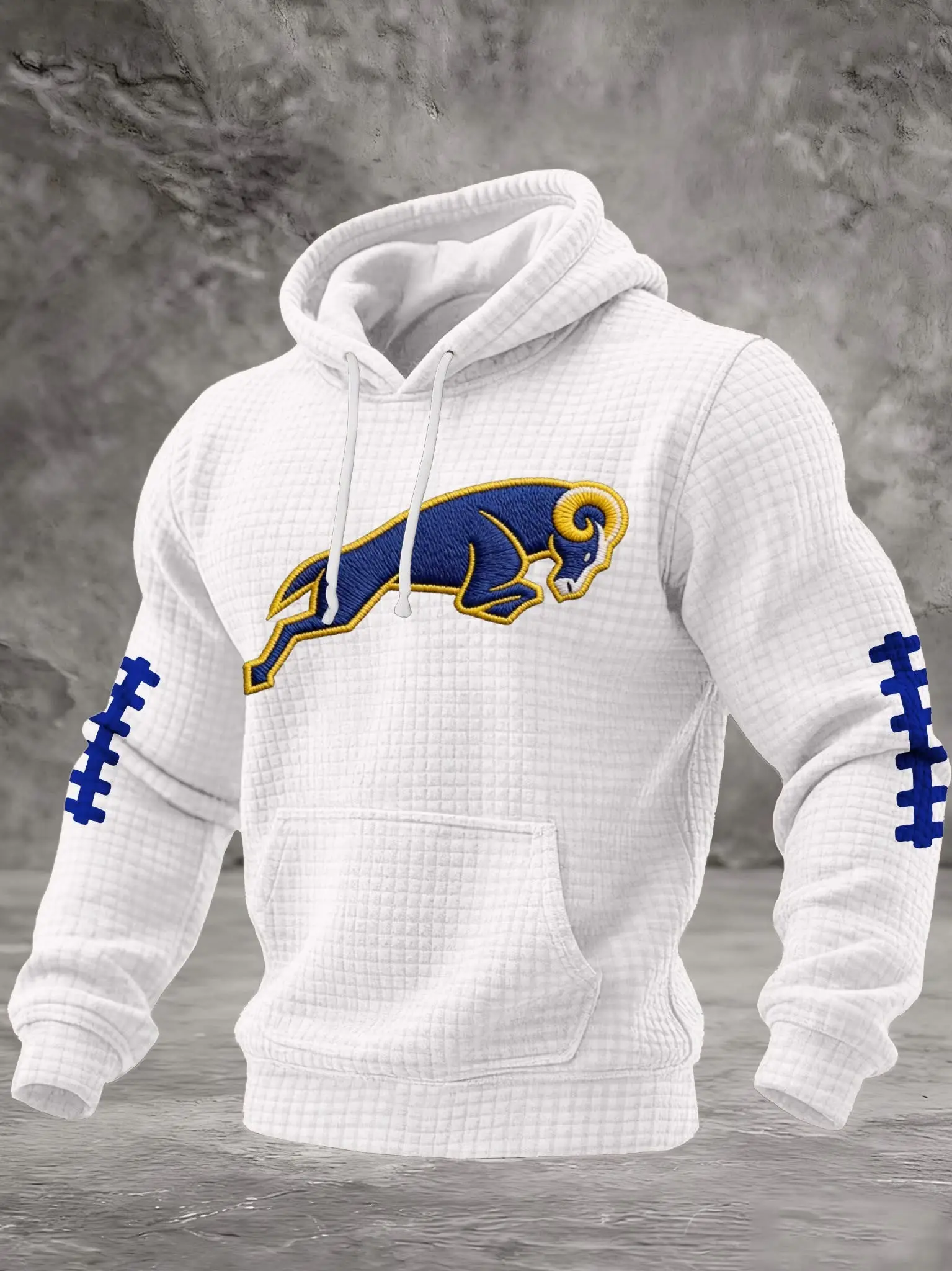 Los Angeles Rams Hoodie Men's Game Day Apparel LA Rams Football Merch Best Gifts For Fans