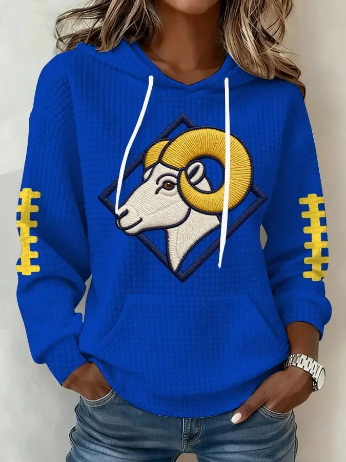 Los Angeles Rams Hoodie Women's Game Day Merch Clothing Gifts For LA Rams Fans