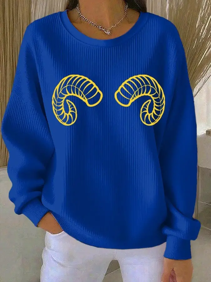 Los Angeles Rams Sweatshirt Women's Game Day Clothing LA Rams Merch Best Football Gifts