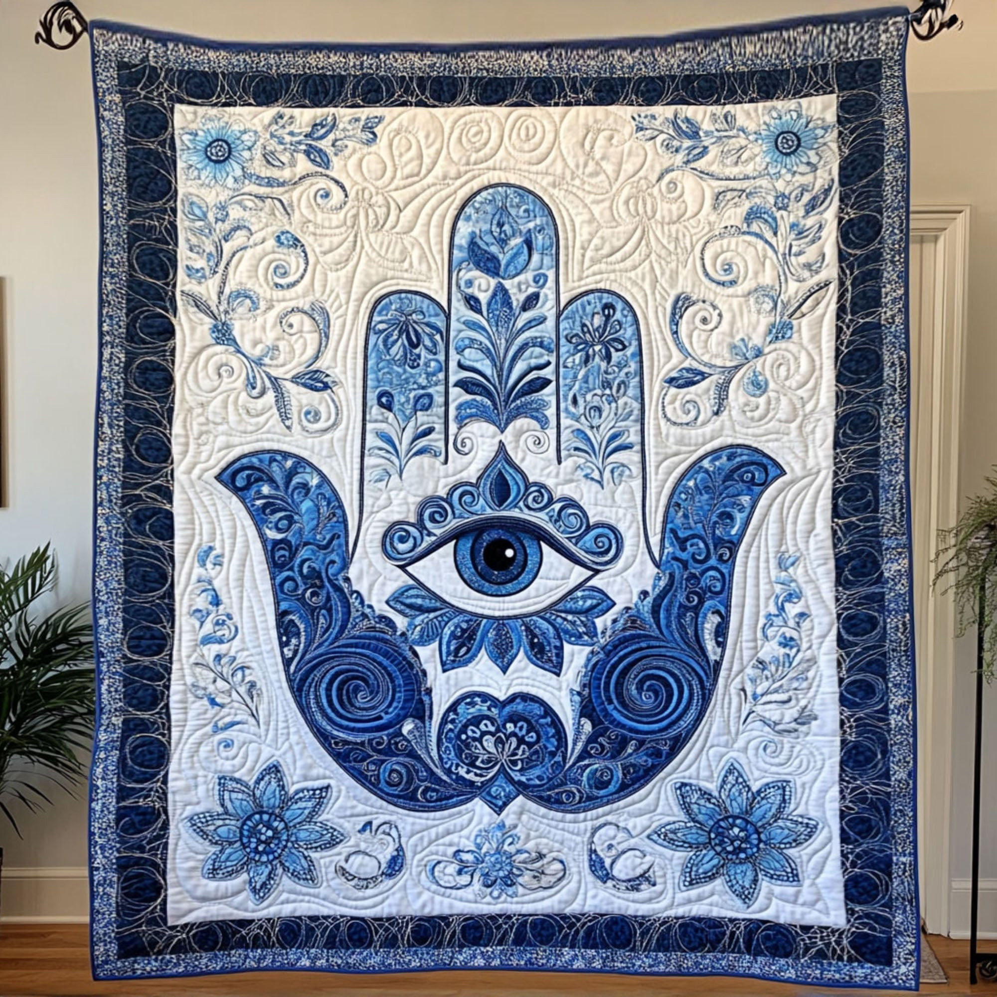 Lotus Serenity Quilted Blanket Bedroom Decor Lotus Flower Gifts
