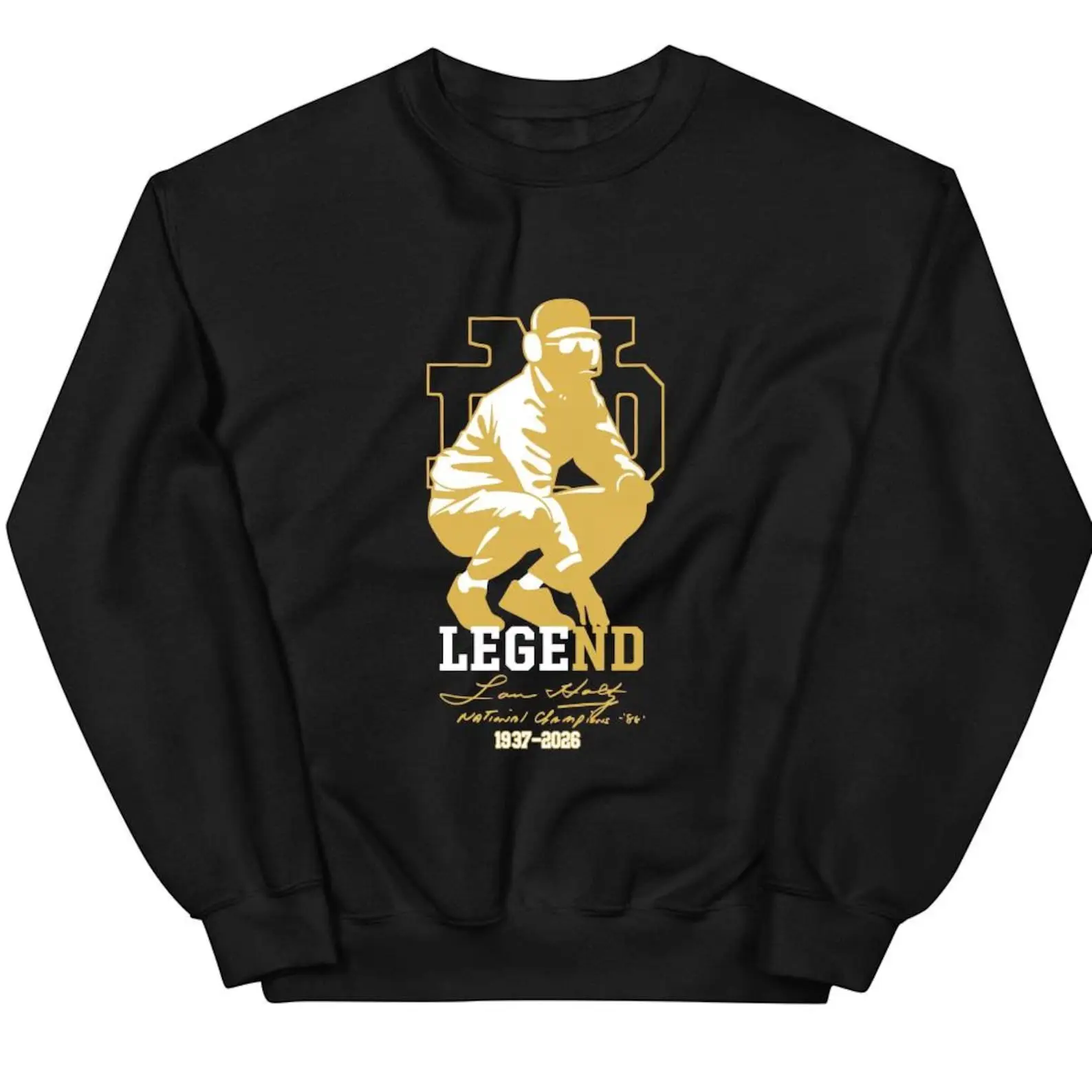 Lou Holtz Legend Sweatshirt National Champions'86 Tee ND Coach Memorial Gift Lou Holtz Legend Sweatshirt National Champions'86 Tee ND Coach Memorial Gift - Image 1