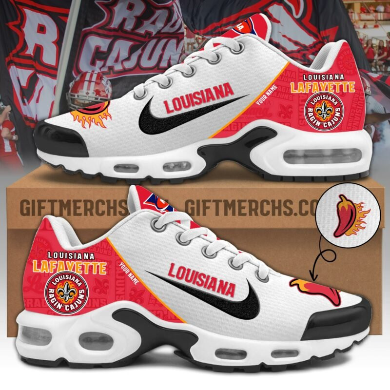 Louisiana Lafayette Shoes 2025 Version Custom Name, Shoes For Sport Fan, Sport Gifts Ph270