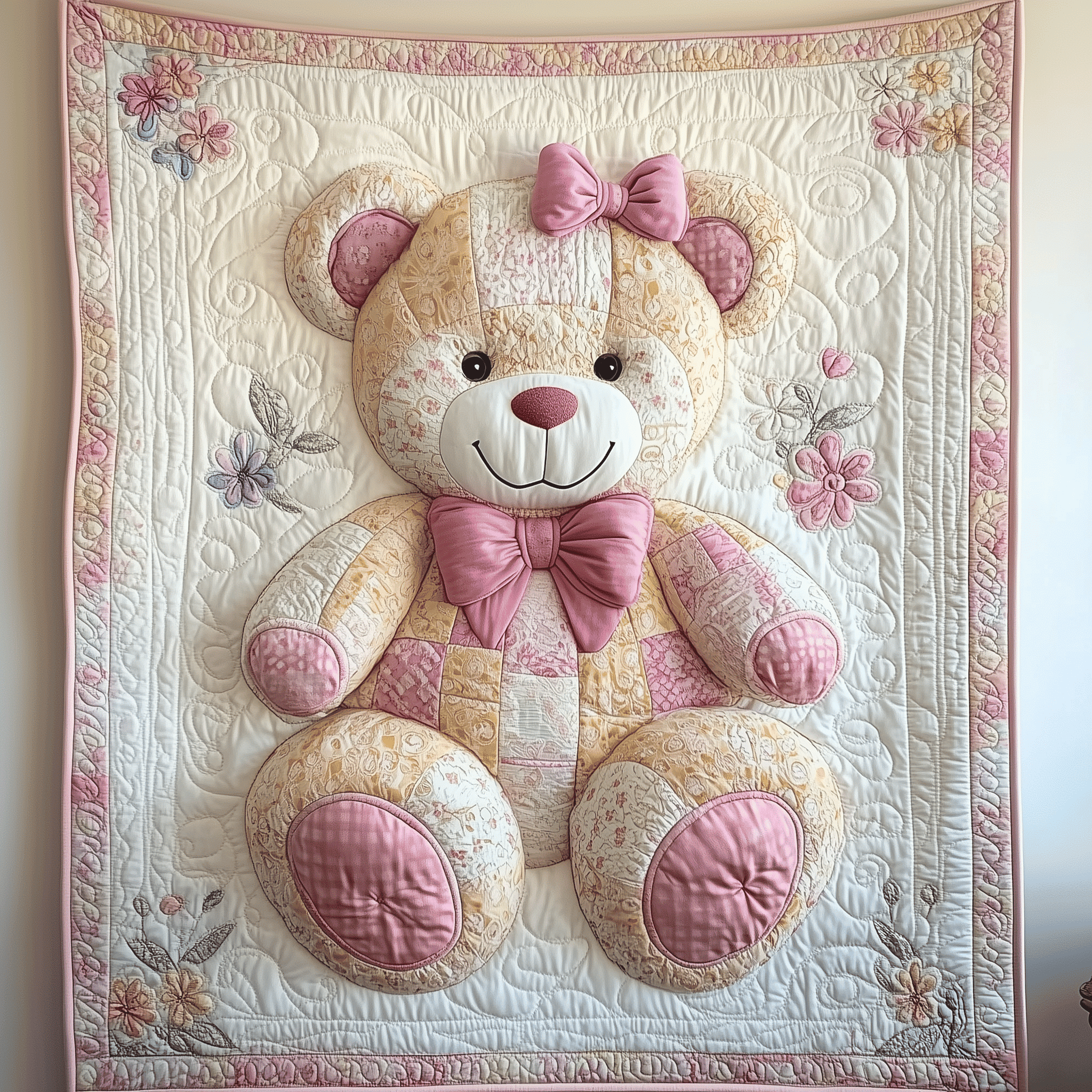 Love Bear For Her Quilted Blanket Home Decor Ideas Unique Valentine's Day Ideas Gifts