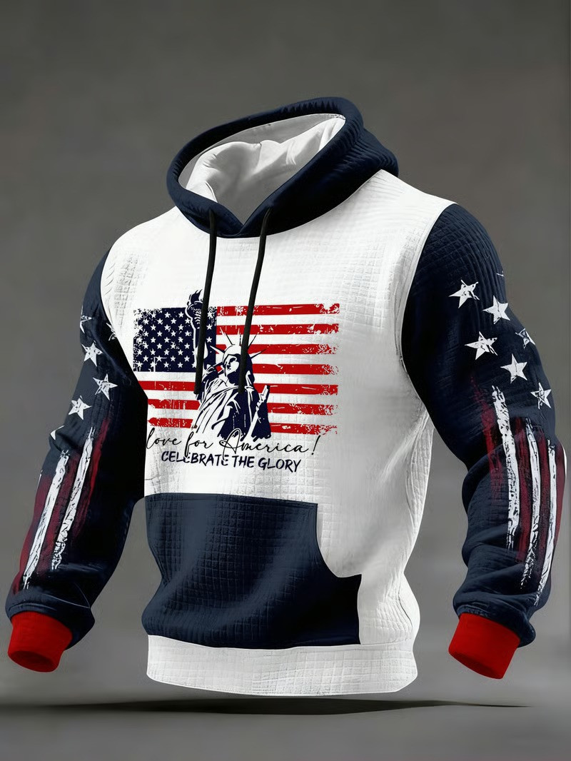 Love For America Celebrate The Glory Patriotic Hoodie 250th Anniversary USA Independence Gift For Dad