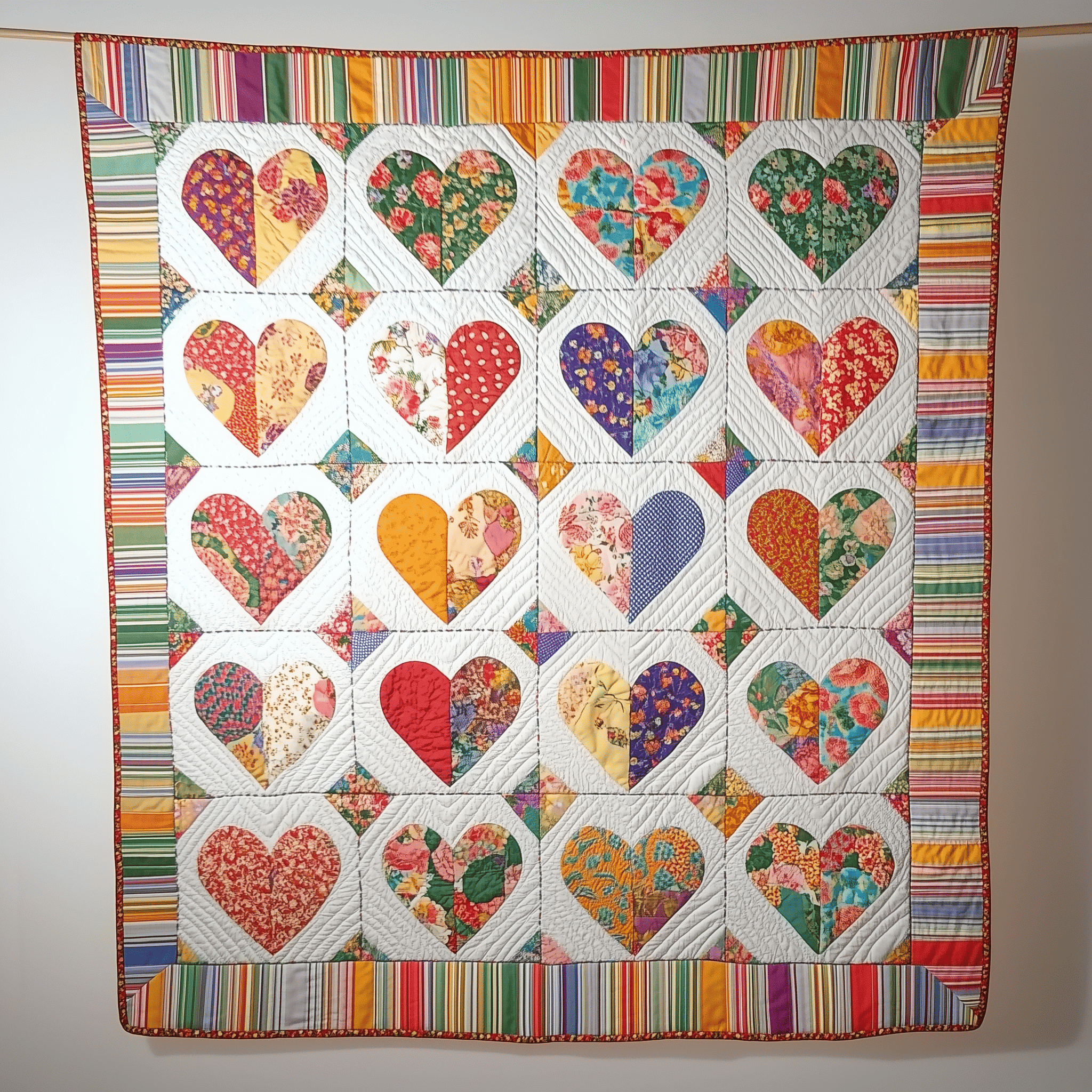 Love In Bloom Quilted Blanket Trending Home Decor First Valentine Gift For Boyfriend