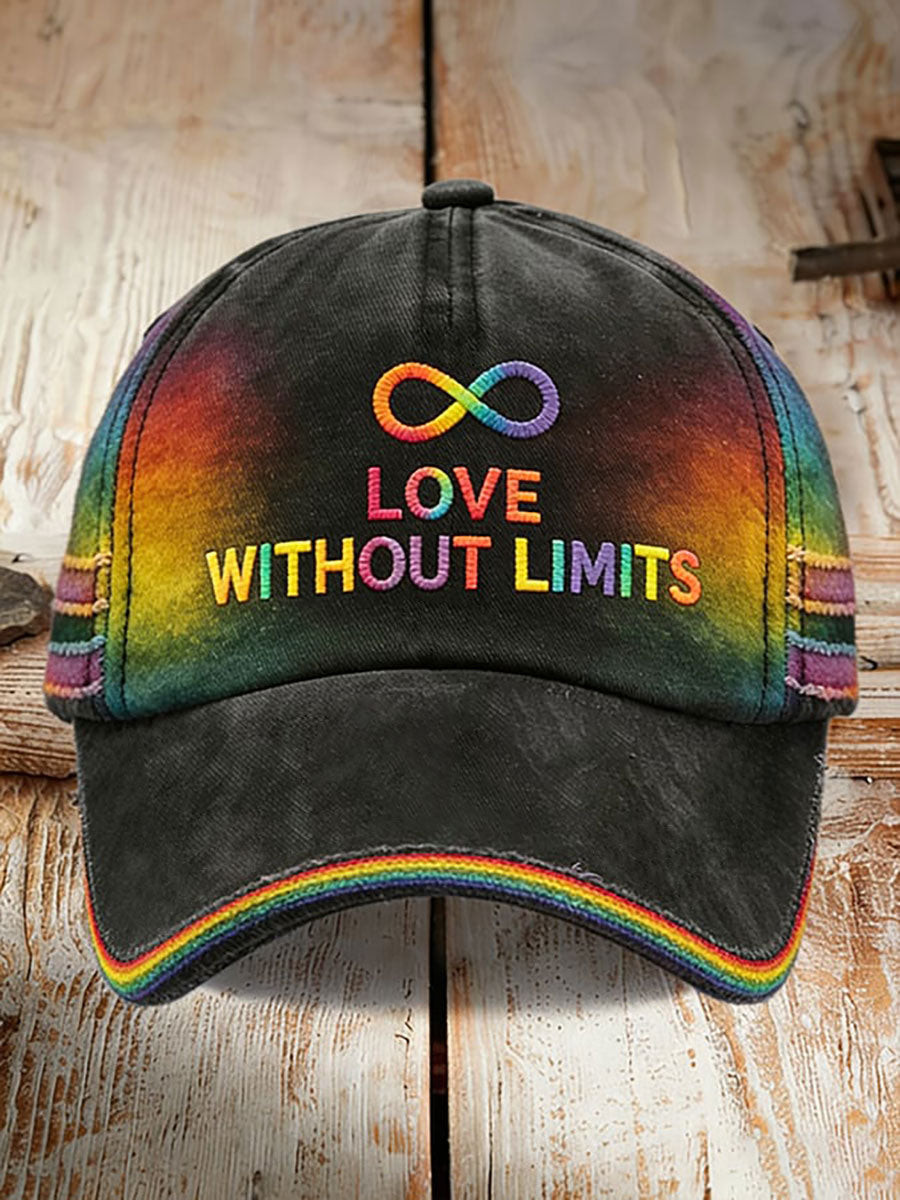 Love Is Love Infinite Baseball Cap Lover Without Limits Clothing Gift For Proud Parents Love Is Love Infinite Baseball Cap Lover Without Limits Clothing Gift For Proud Parents - Image 1