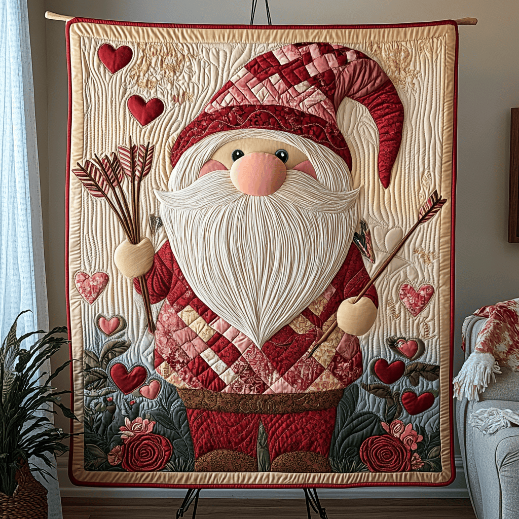 Love Struck Quilted Blanket Cozy Home Decor Best Valentines Gifts Idea For Her