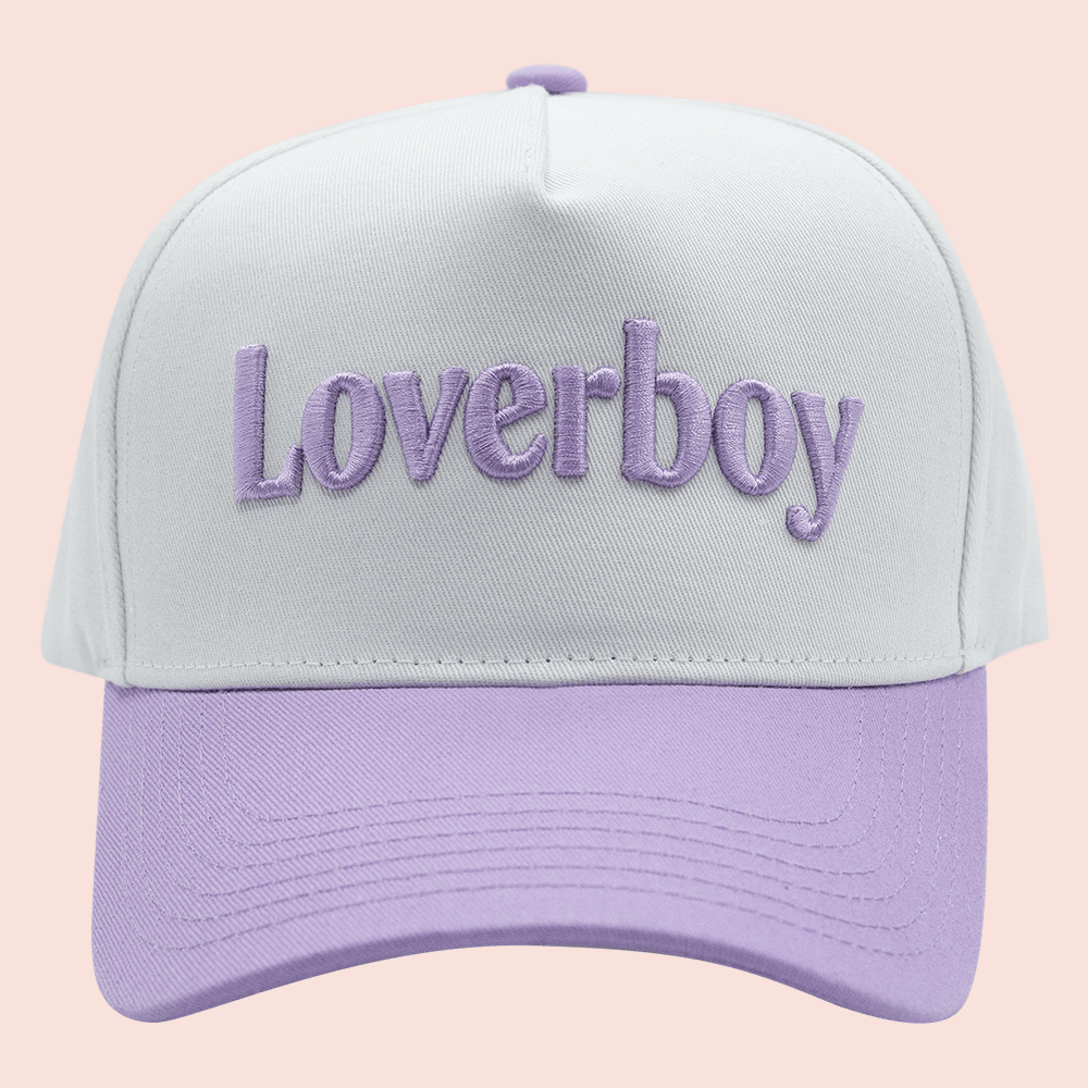 Loverboy Merch Loverboy Cap Minimalist Streetwear Purple Ball Cap Gift Ideas