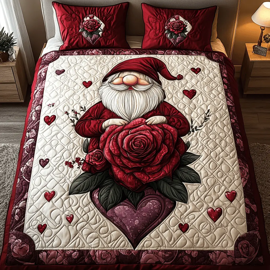 Loving Bouquet Quilted Bedding Set Comfy Bedding Set That Adds Style and Warmth Loving Bouquet Quilted Bedding Set Comfy Bedding Set That Adds Style and Warmth - Image 1