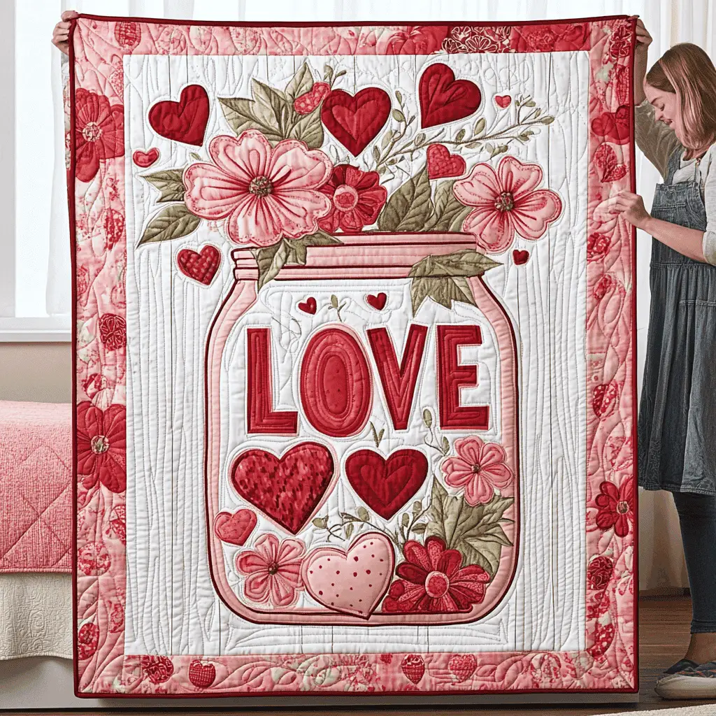 Loving Bouquet Quilted Blanket Trending Home Decor First Valentine Gift For Boyfriend