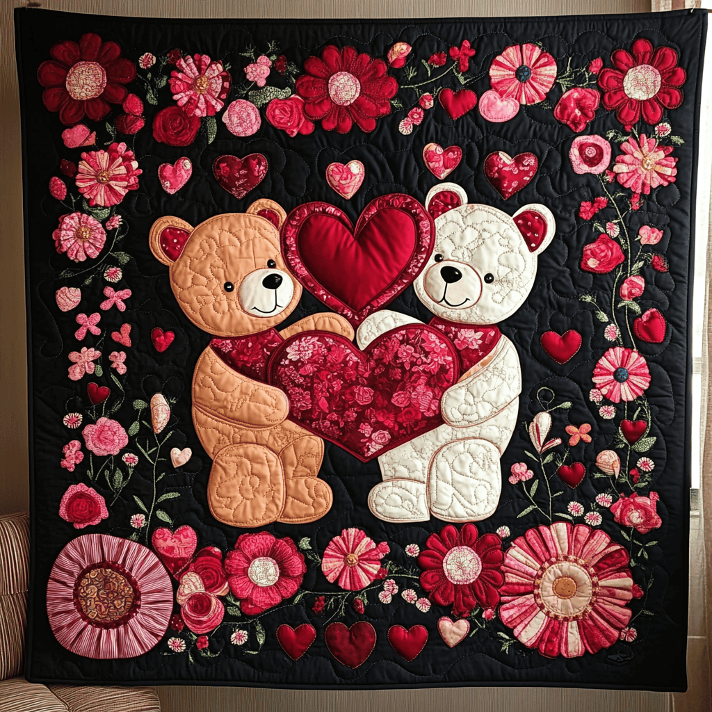 Loving Teddy Quilted Blanket Trendy Home Decor Gift Suggestions For Valentine's Day