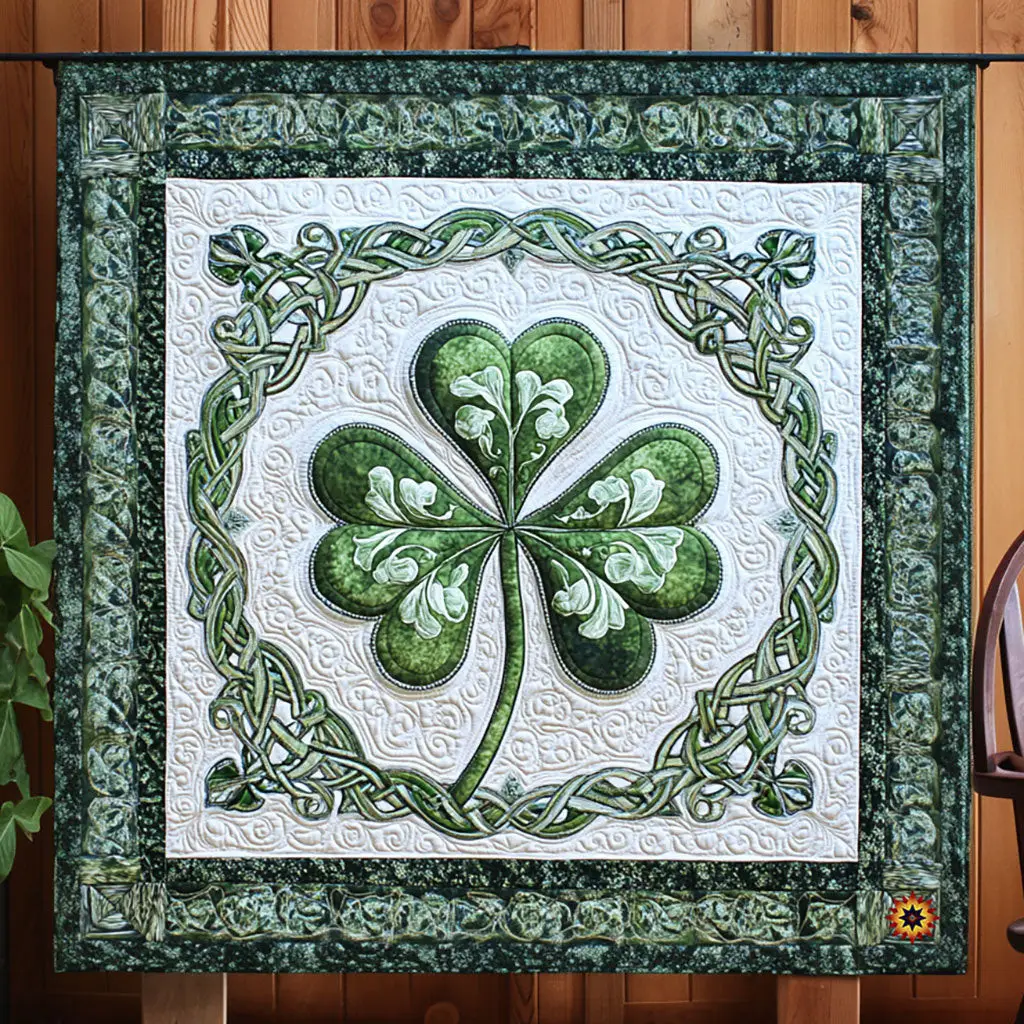 Lucky Clover Quilt Blanket Cute Soft Blanket Awesome St Patrick's Gifts For Men Lucky Clover Quilt Blanket Cute Soft Blanket Awesome St Patrick's Gifts For Men - Image 1