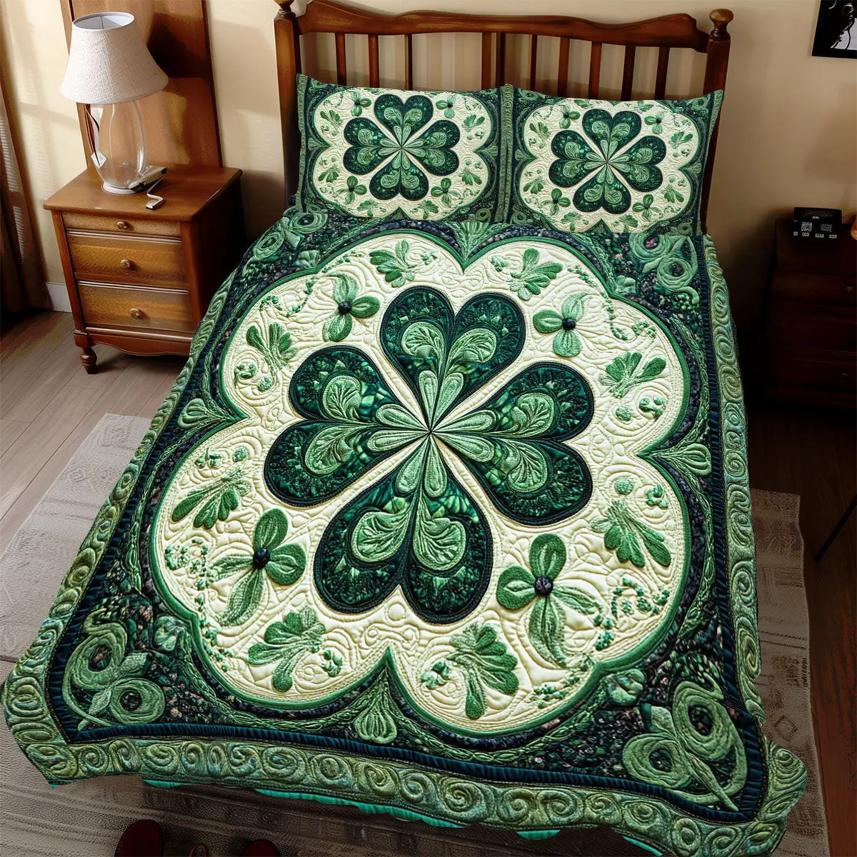 Lucky over Duvet Cover Set Quilt Bedding Set Bedspread Saint Patrick'S Day Gifts