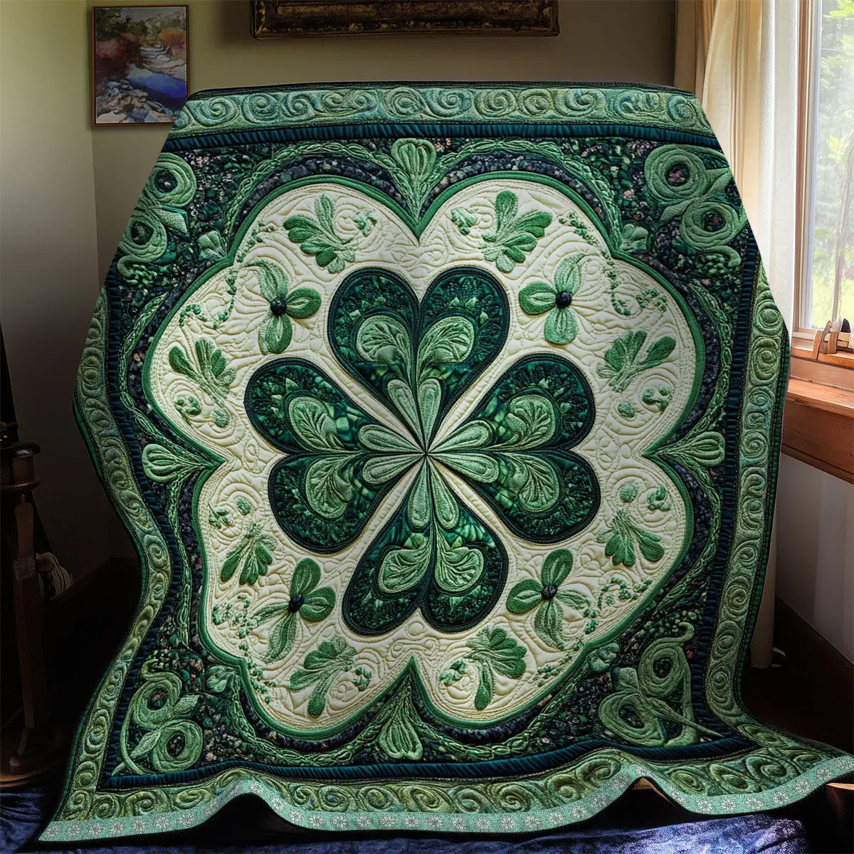 Lucky over Quilt Blanket Best Couch Throw Blanket Unique St Patrick's Day Gifts