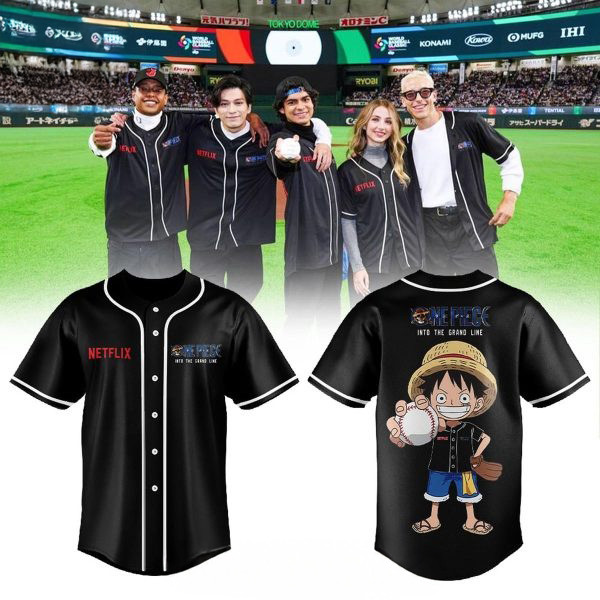 Luffy One Piece World Baseball Jersey World Baseball Classic One Piece The Straw Merch Gift Ideas