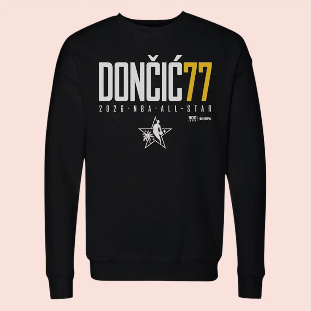 Luka Doncic 77 2026 NBA All Star Sweatshirt Official NBA All-Star Apparel Gift For Supporters Luka Doncic 77 2026 NBA All Star Sweatshirt Official NBA All-Star Apparel Gift For Supporters - Image 1