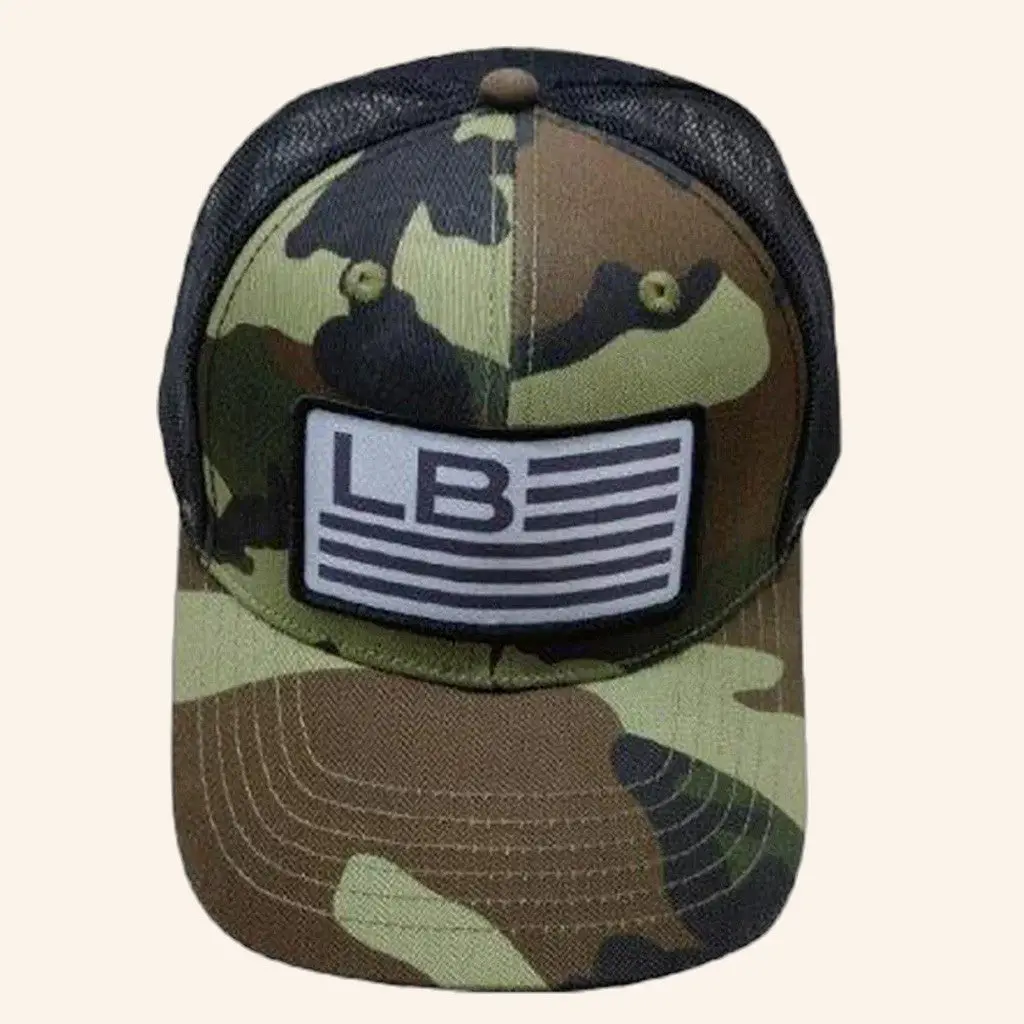 Luke Bryan Merch Tour 2025 LB Camo Trucker Cap Embroidered Gifts for Dad -WearandDecor Luke Bryan Merch Tour 2025 LB Camo Trucker Cap Embroidered Gifts for Dad -WearandDecor - Image 1