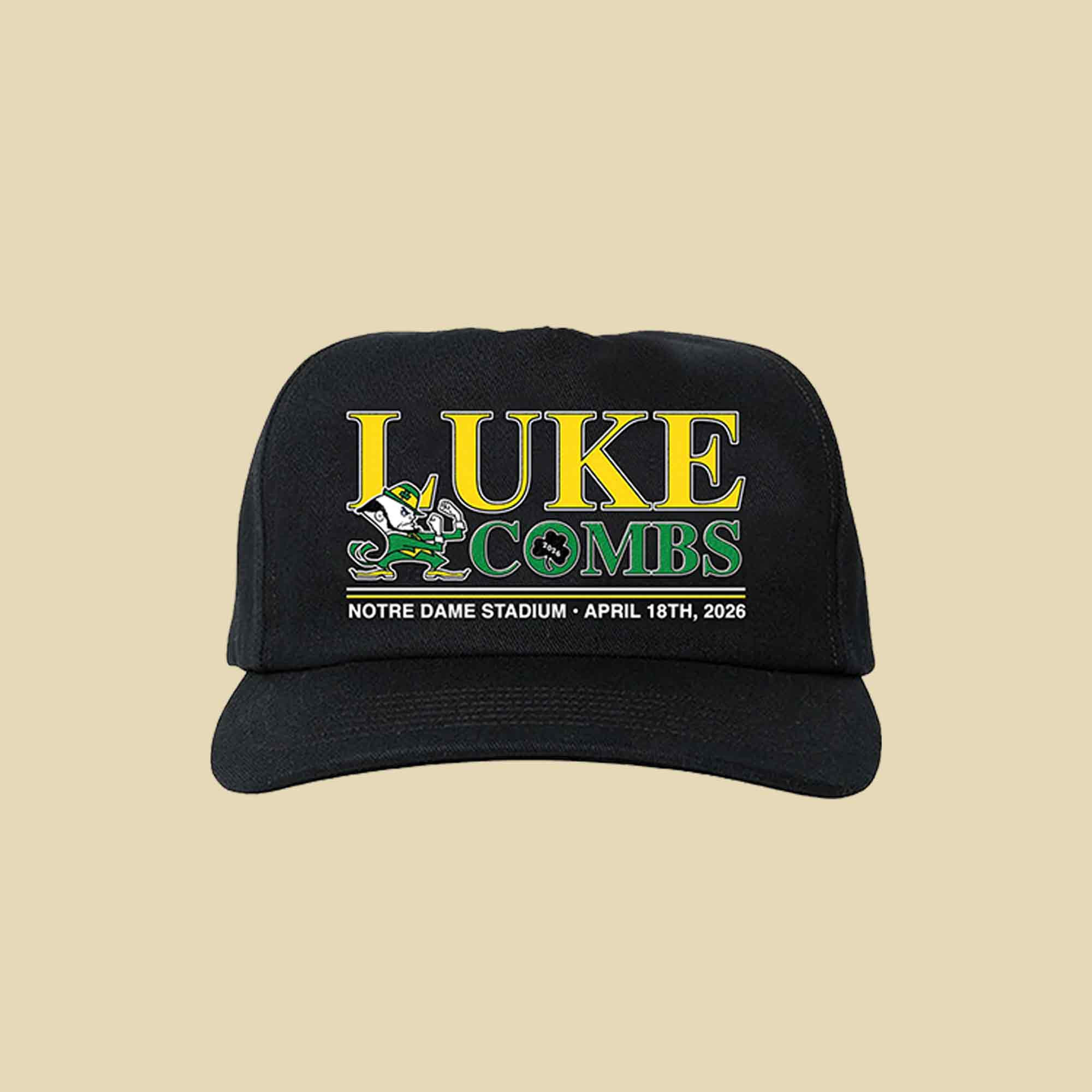 Luke Combs Exclusive Notre Dame Hat My Kinda Saturday Night Tour '26 Apparel