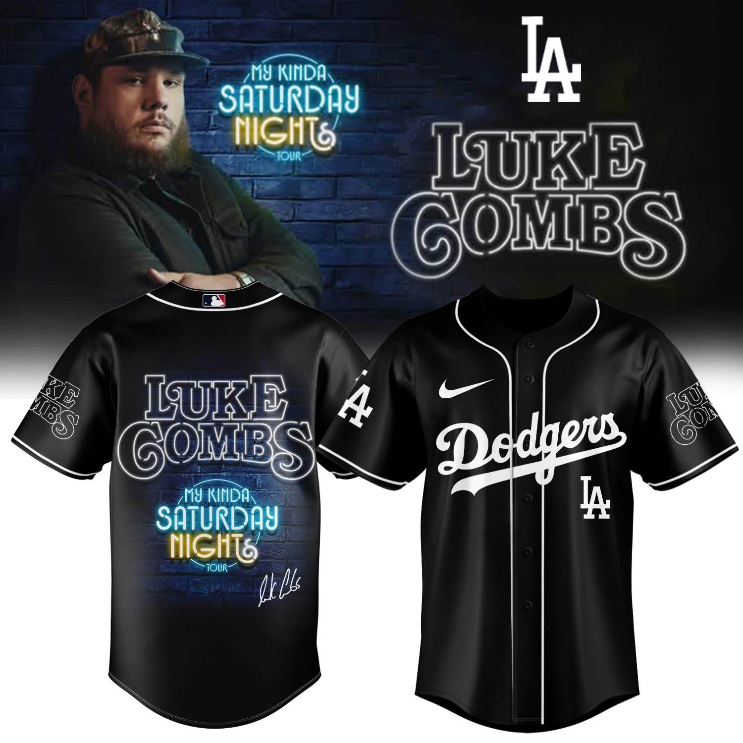 Luke Combs Tour Merch My Kinda Saturday Night Tour 2026 Jersey Gift Ideas For Him